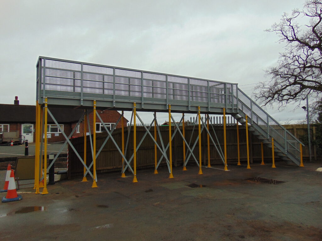 Raised GRP Working Platform to allow maintenance crews safe access to the top of gritting vehicles