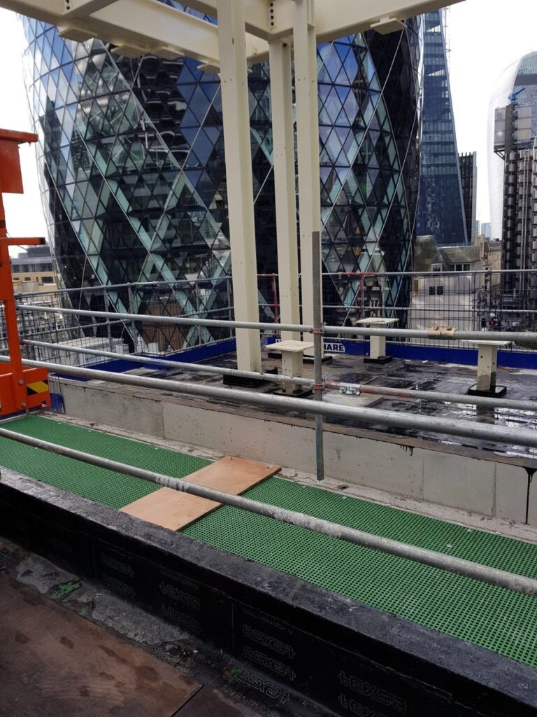 Service Riser Floors in a building being constructed near London's Gherkin