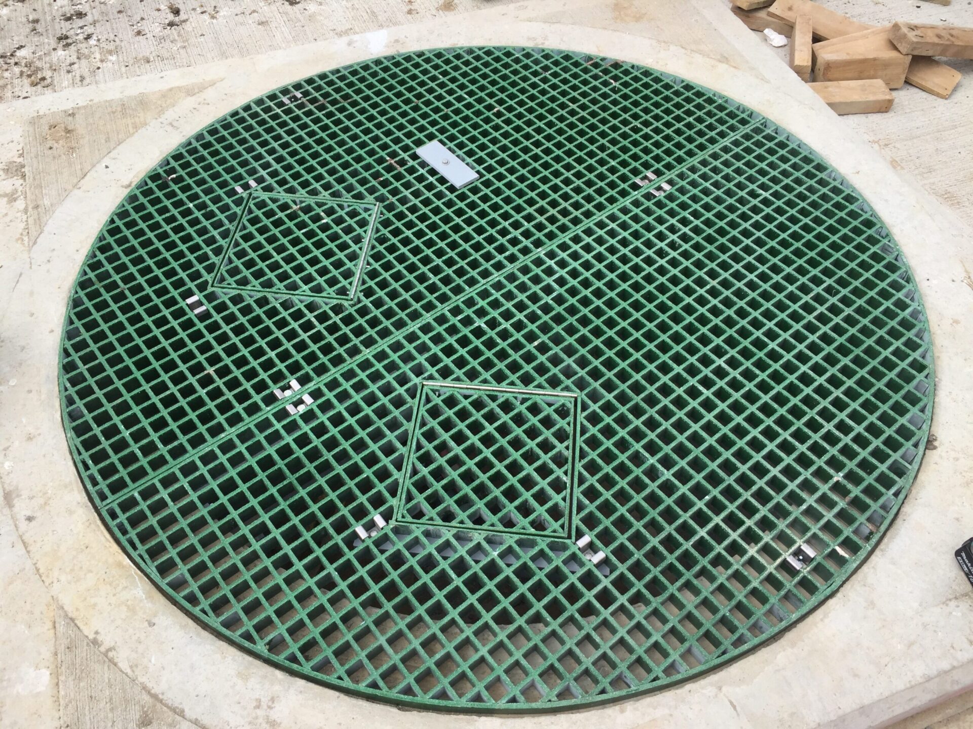 covering a sump pump pit