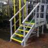 GRP Maintenance platform with access ladder and handrail