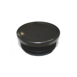 Black plastic end cap for SafeClamp tubes
