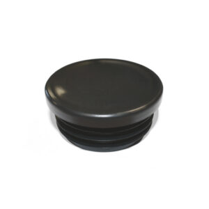 Black plastic end cap for SafeClamp tubes