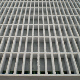 Close-up of QuartzGrip Vinyl Ester Grating showing the anti-slip finish