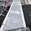 Photo on a construction site showing GRP SafeSlab panels installed to cover a trench
