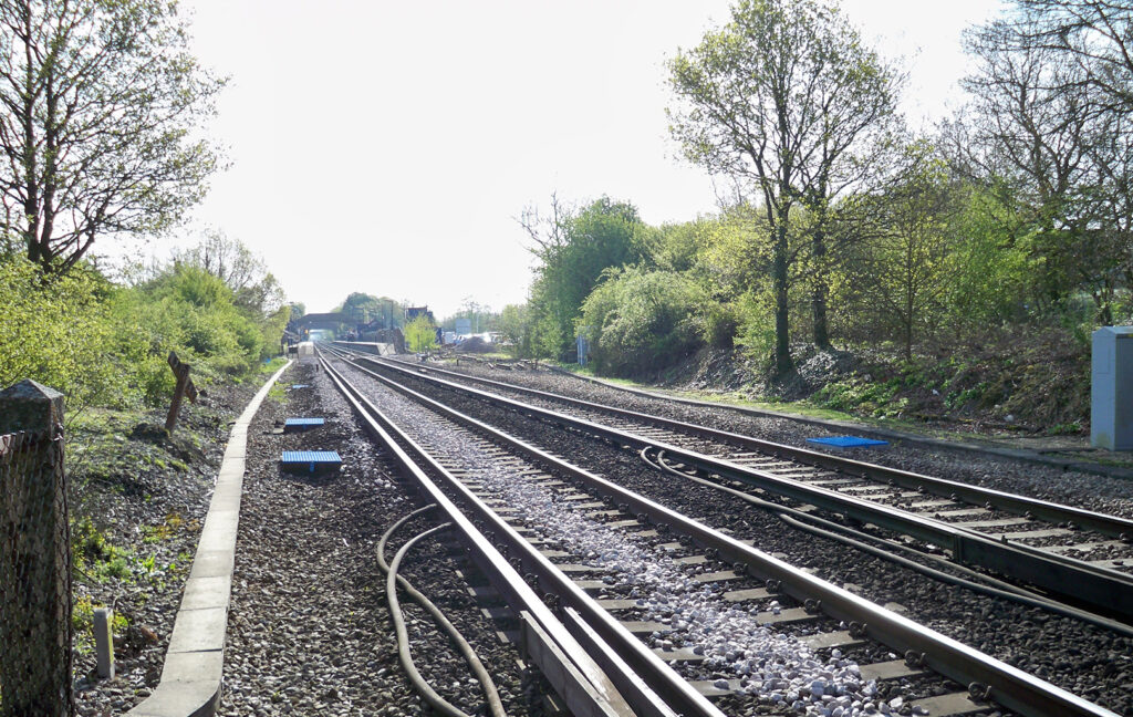 Catchpit covers beside railway lines