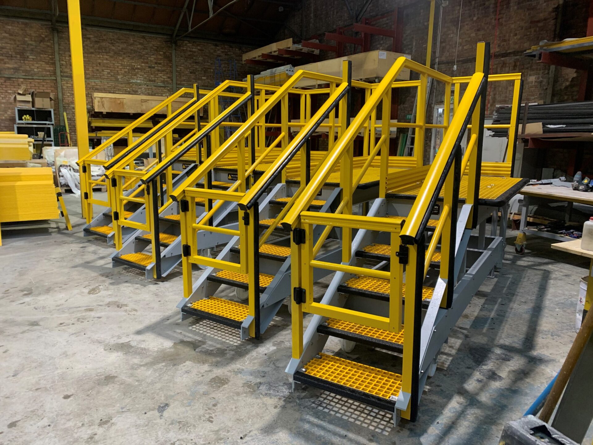 Mobile Access Platforms in Step on Safety's work shop ready for delivery