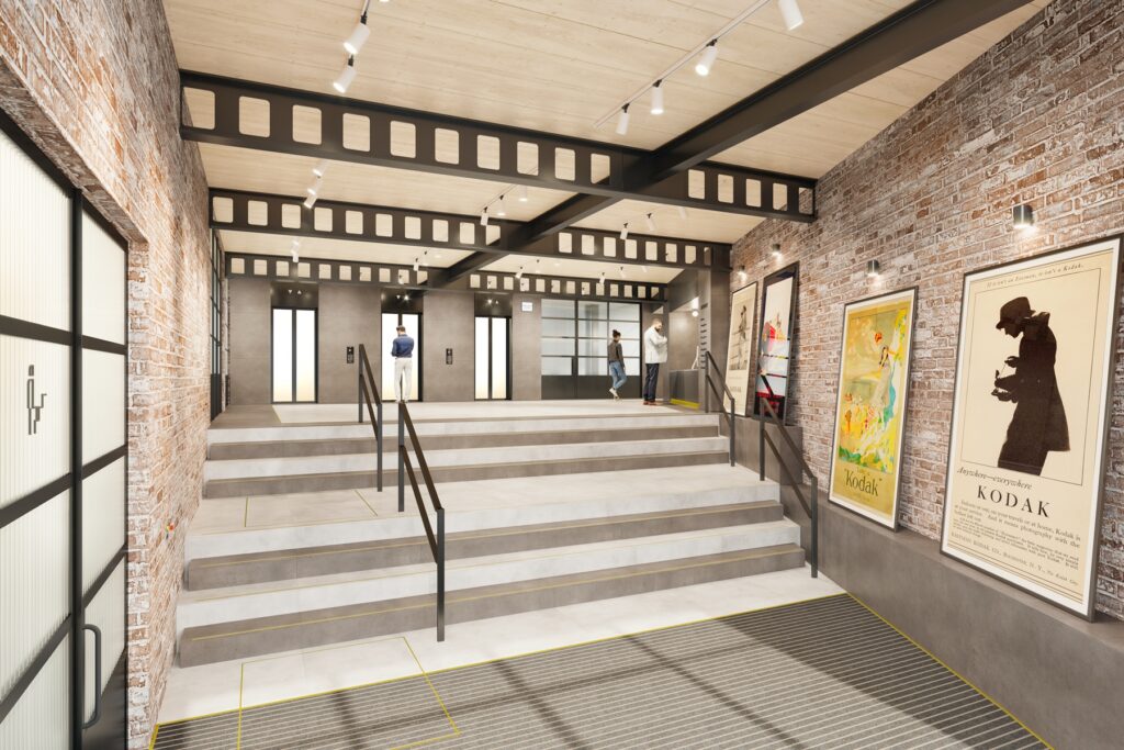 CGI of the refurbished Kodak House lobby