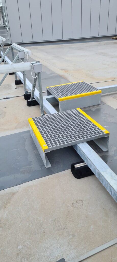 Two GRP Hop Overs protecting ventilation ducts