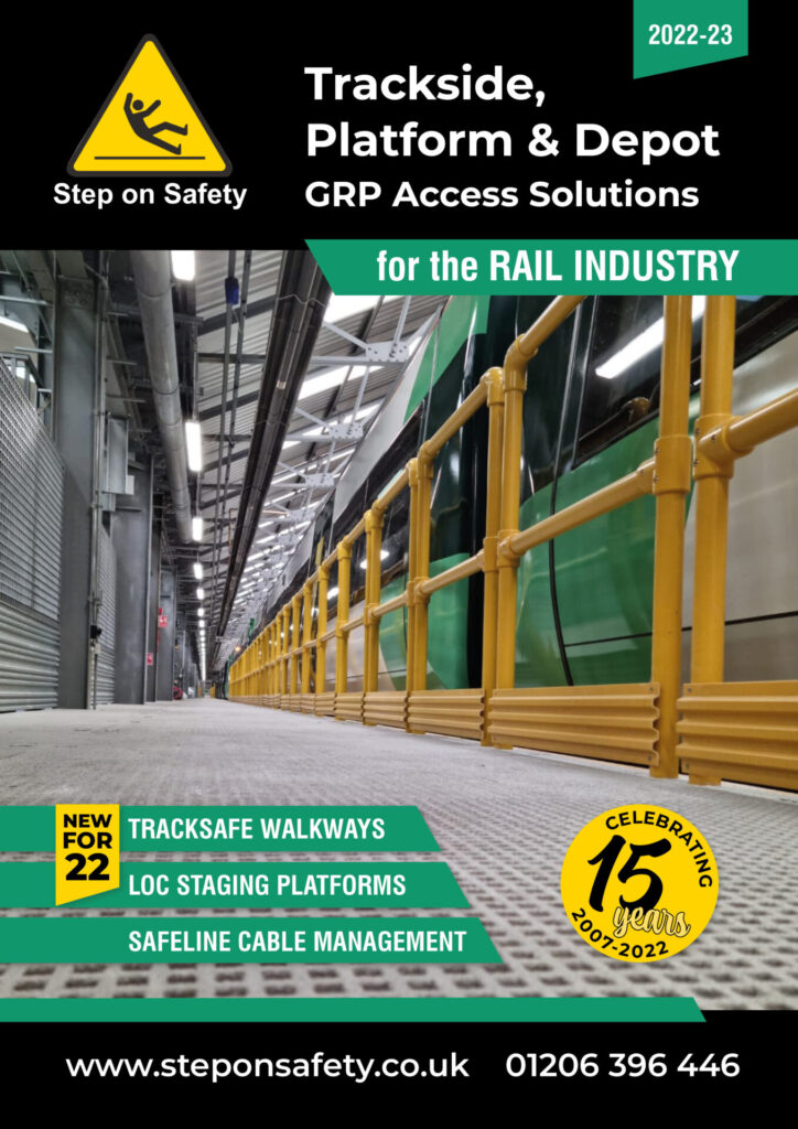 Step on Safety's 2022 Rail Industry brochure front cover