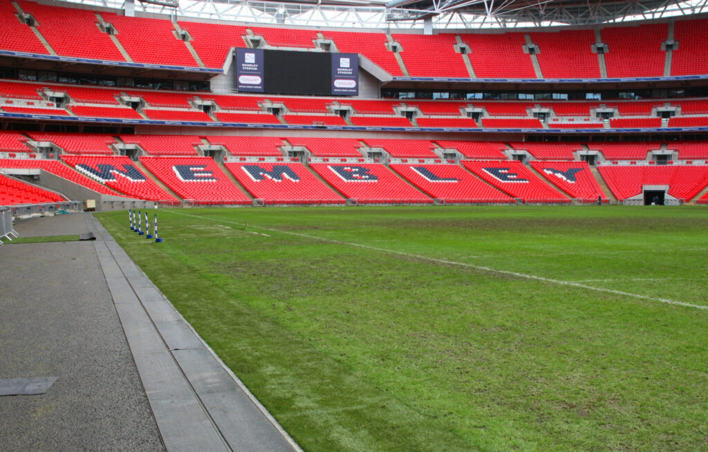 Step on Safety supplied solid top grating at Wembley Stadium