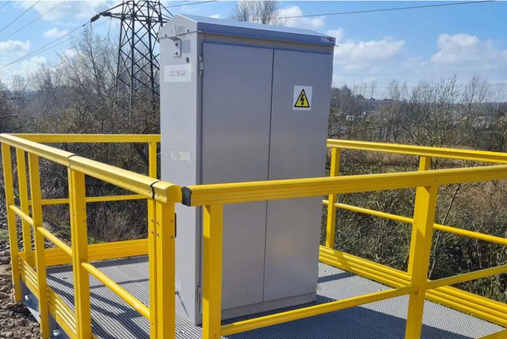 GRP LOC Platform with the LOC cabinet installed
