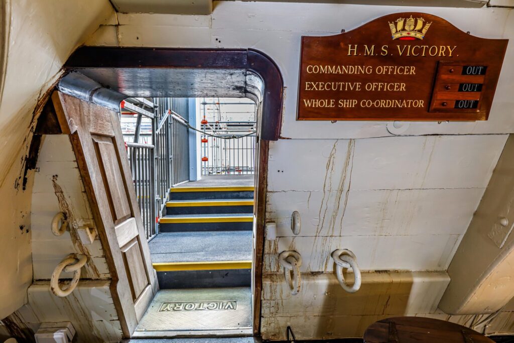 Old and new on HMS Victory