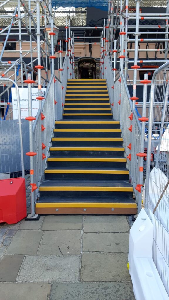 QuartzGrip Stair Tread Covers installed on HMS Victory