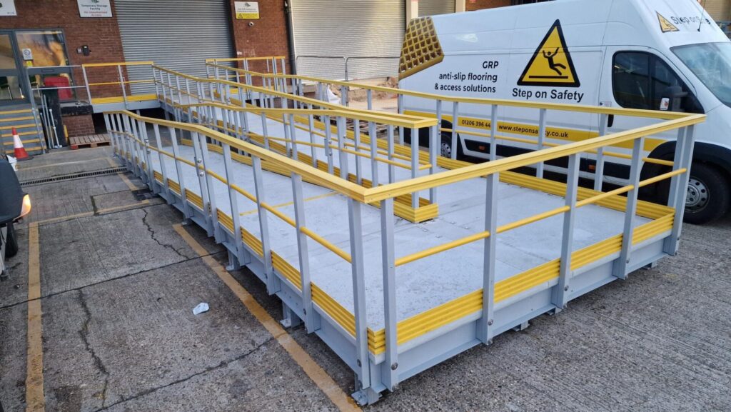 The completed Animal Access Ramp installed at Heathrow