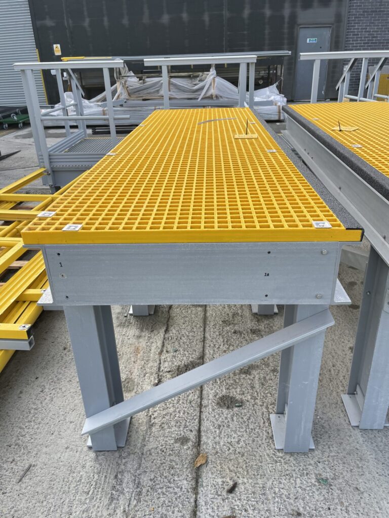 3m modules for our Train Drivers' Access Platforms were stored in our yard before delivery